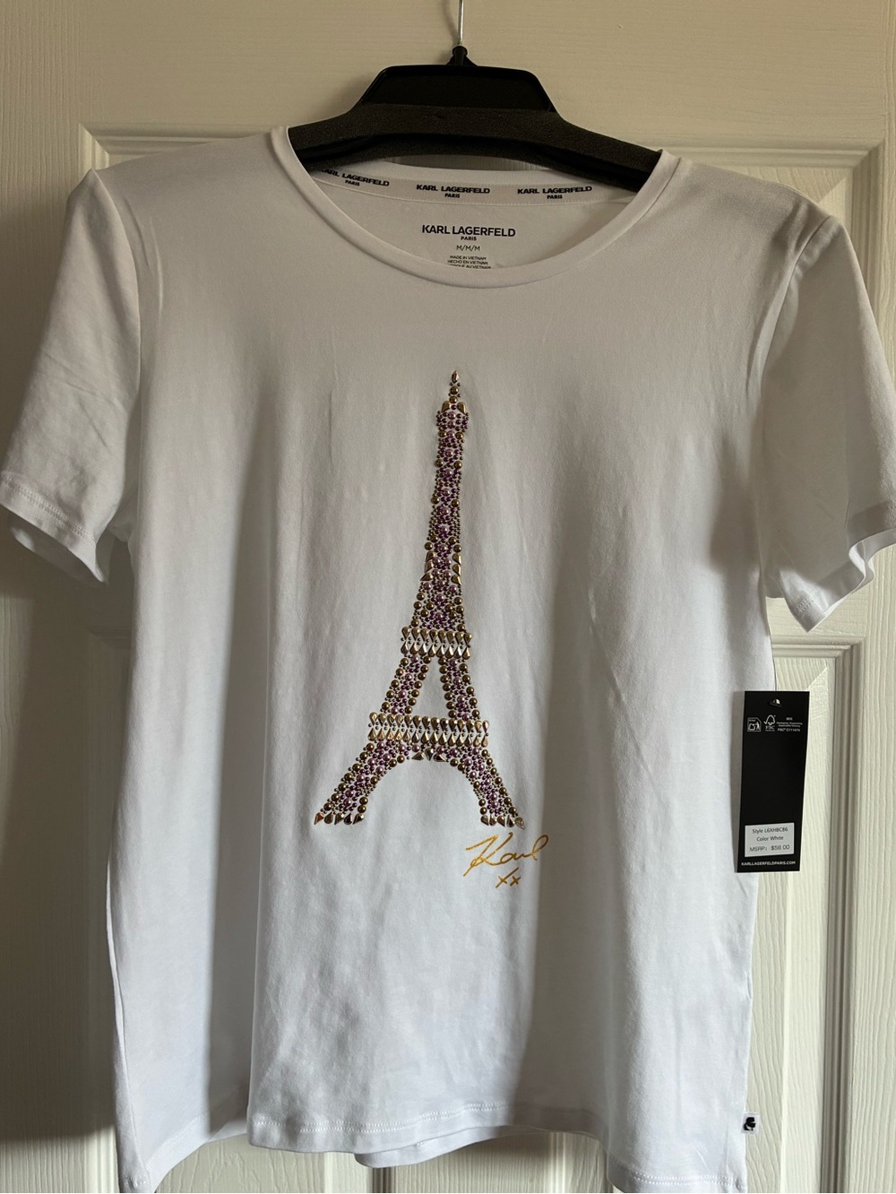 KARL LAGERFELD PARIS
Eiffel Paris-Inspired Graphic Tee - Picture 11 of 11